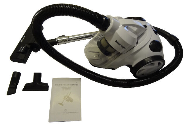 SilverStone Zyklon Staubsauger weiß beutellos mit HEPA Filter 1600W CVC 2200W.26
