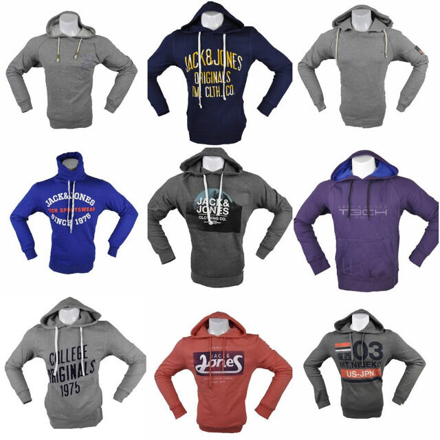 Herren Jack and Jones Pullover Hoodies Mix Herbst Winter