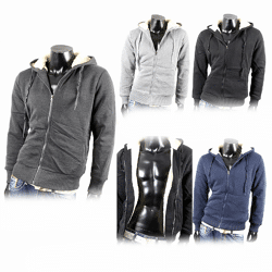 Herren Pullover Langarm Zipper Hoodie Gr. M-XXXL je 11,50 EUR