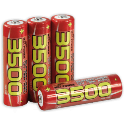 McPower Mignon Akku AA 4er Pack mit 3500 mAh