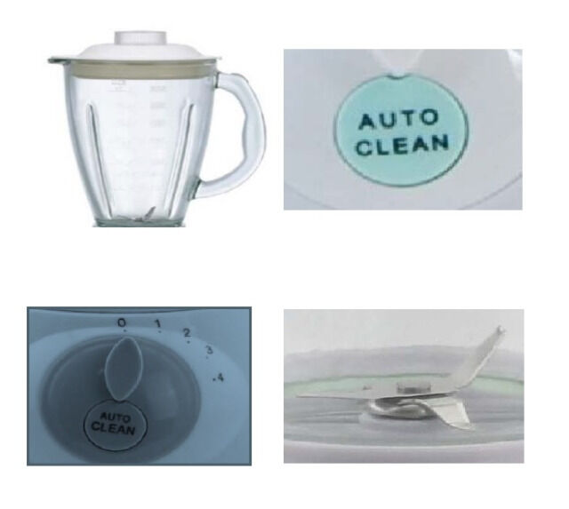 AFK SM-400G.2 Standmixer mit Glasbehälter Ice Crusher 1,5L 400W Smoothie Maker