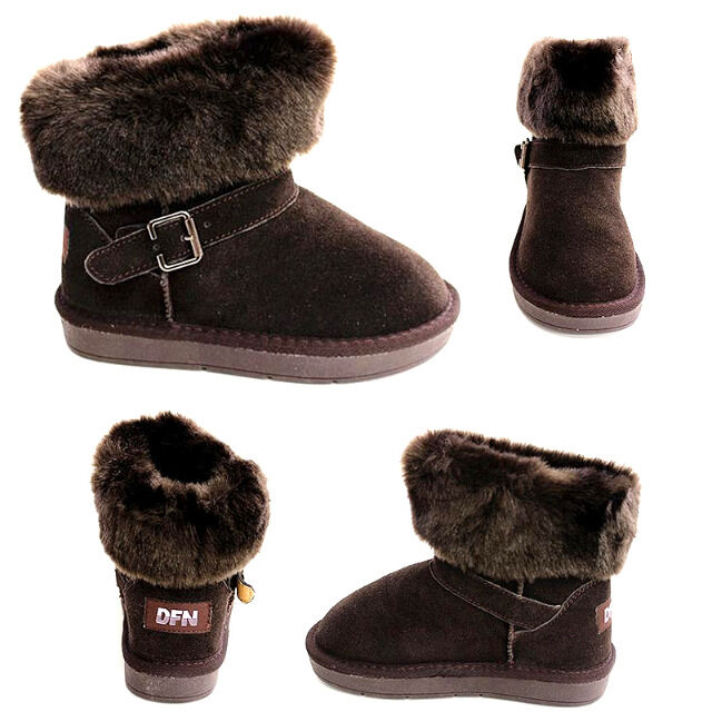 Kinder Herbst Winter Fell Stiefel Boots Gr. 21-25