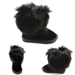 Kids Fall Winter Fur Boots Boots Size 21-25 EUR 9.95 each