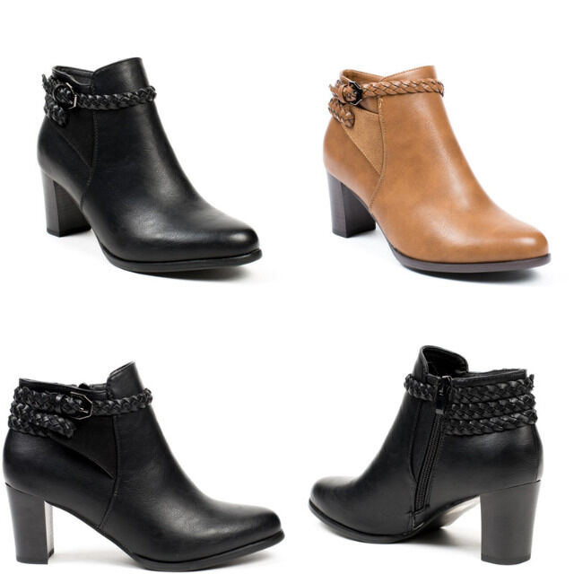 Damen Herbst Winter Stiefeletten Schuhe 