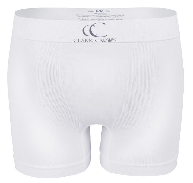 Clark Crown® seamless Mikrofaser Retroshorts für Herren in weiss