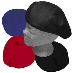 Modische Barett Flat Cap rot aus Filz Gatsby 100% Wolle