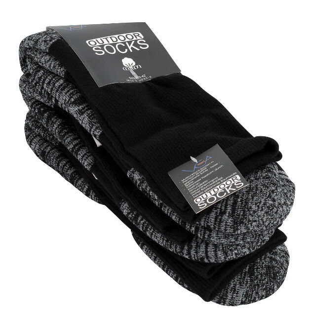 VCAsport Herren Baumwoll-Outdoorsocken mit Spezialpolsterung auch in Gr. 47/50