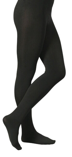 Yenita® Damen THERMO-Strumpfhose innen kuschelig angeraut in schwarz 