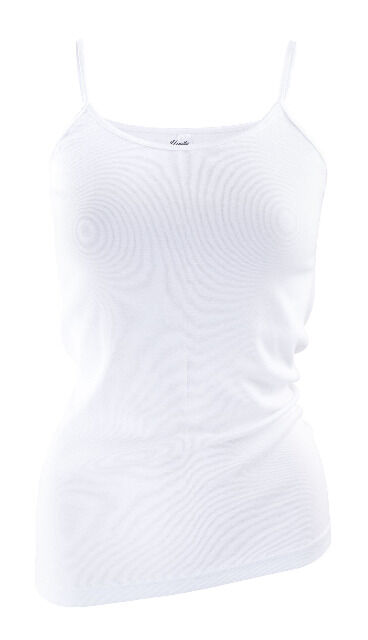 Yenita® Damen Unterhemd in weiss mit Spaghetti-Trägern - Doppelpack