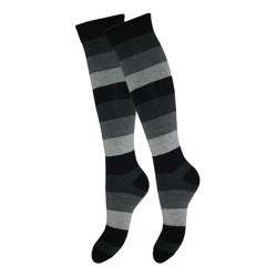 Damen Baumwoll-Kniestrümpfe mit Blockringel