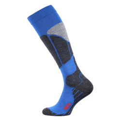 Unisex Wintersport-Kniestrümpfe aus Schurwolle mit Protektoren