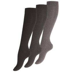 Damen Baumwoll-Kniestrümpfe mit nahtloser Spitze