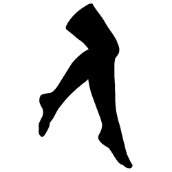 Damen Baumwoll-Überkniestrümpfe mit Komfortbund in schwarz