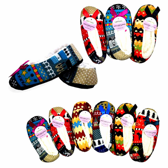 Damen Slipper Pantoffeln Haus Schuhe Gr. 35-41 je 2,15 EUR