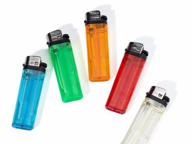 PROF Flint Lighter VS1 Transparent Feuerzeug, farb. sortiert 