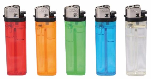 PROF Flint Lighter VS1 Transparent Feuerzeug, farb. sortiert 