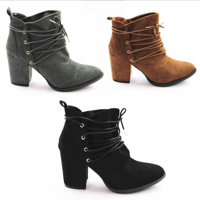 Damen Herbst Winter Stiefeletten Schuhe