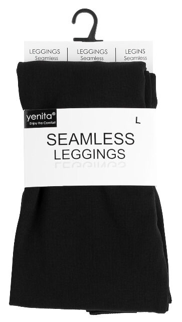 Yenita® Damen seamless Leggings in schwarz