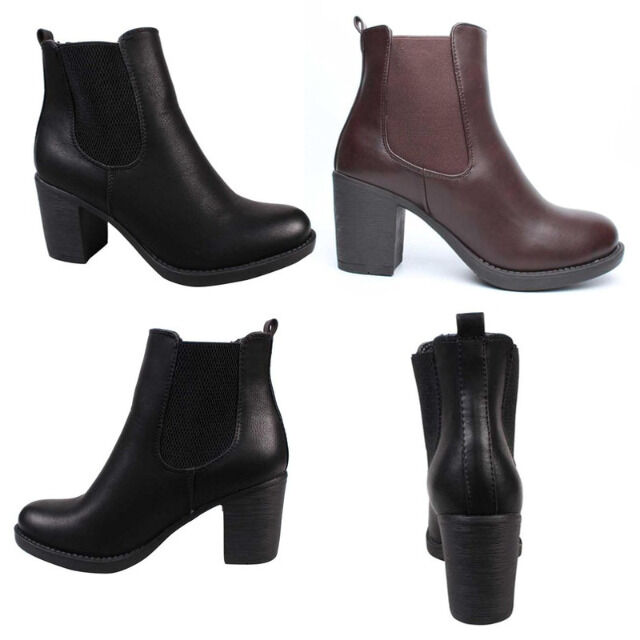 Damen Herbst Winter Stiefeletten Schuhe
