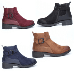 Damen Herbst Winter Stiefeletten Schuhe