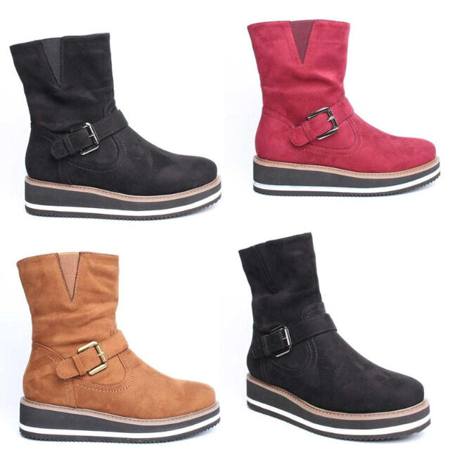 Damen Herbst Winter Stiefel Boots Schuhe
