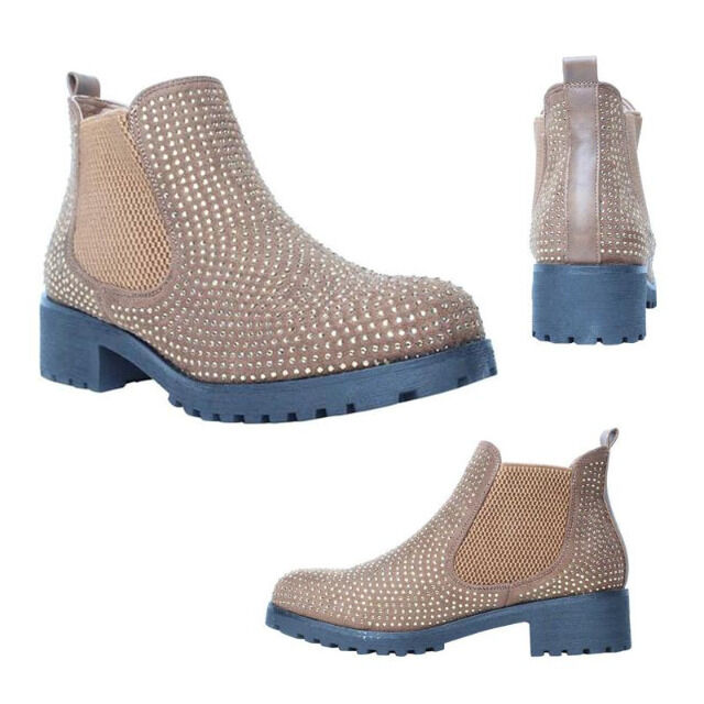 Damen Herbst Winter Stiefeletten Schuhe