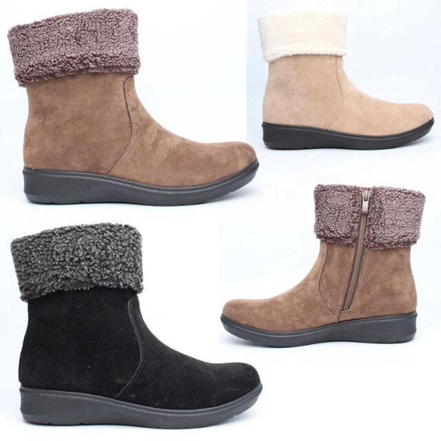 Damen Herbst Winter Stiefeletten Schuhe