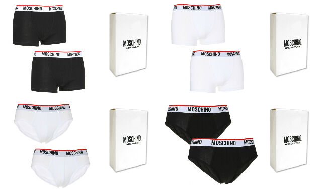 Moschino Unterwäsche Boxershorts Slips Herren Mix - 2er Pack
