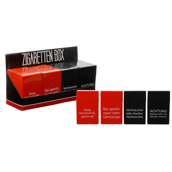 12 61731 Automatik Zigaretten Box Mit Spruchen Zigarettenetui Zigarettenschachtel 15103536 Restposten De