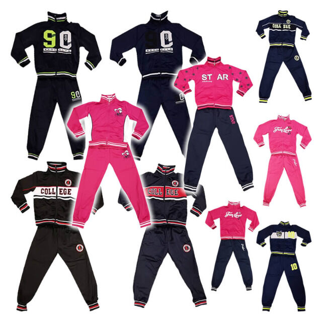 Mädchen Jungen Jogging Freizeit Sport Anzüge