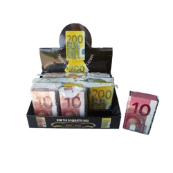 Zigarettenschachtel aus Metall im Euro Design