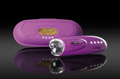 emjoi Epilierer Tweeze Deluxe in violett, Präzisionshaarentferner mit vier Strasssteinen