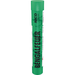 Bengalfeuer grün; Bengalo,  Party Jugend Feuerwerk KAT F 1