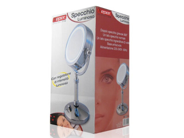 beper beleuchteter LED Kosmetikspiegel Retrooptik Schminkspiegel