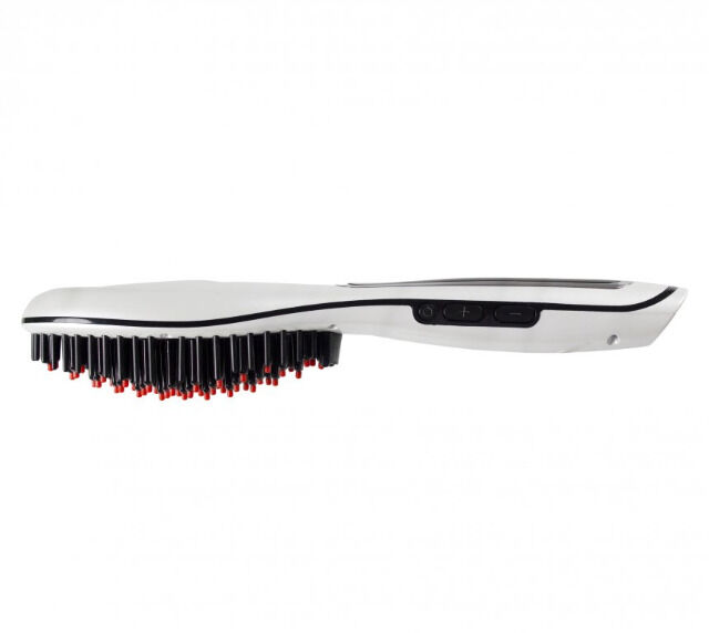 beper elektrische Haarbürste mit Haarglätt-Funktion Haarpflege kämmen bürsten glätten