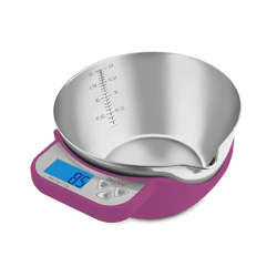 beper elektronische Küchenwaage mit Edelstahl Schüssel Waage Gewicht