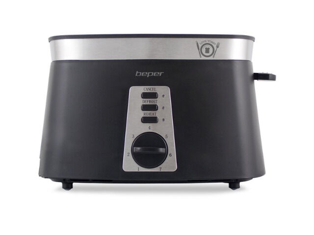 beper Toaster mit 2 Fächern, Toastbrot Grill Aufwärmen