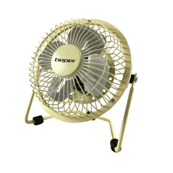 beper Mini Tischventilator in beige oder blau Ventilator Kühlung Luft