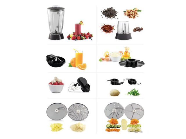beper Multifunktions- Küchenmaschine mixen mahlen pressen schneiden hacken
