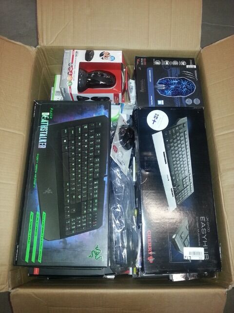 Tastaturen, Mäuse und Eingabegeräte Mischkartons Markenprodukte