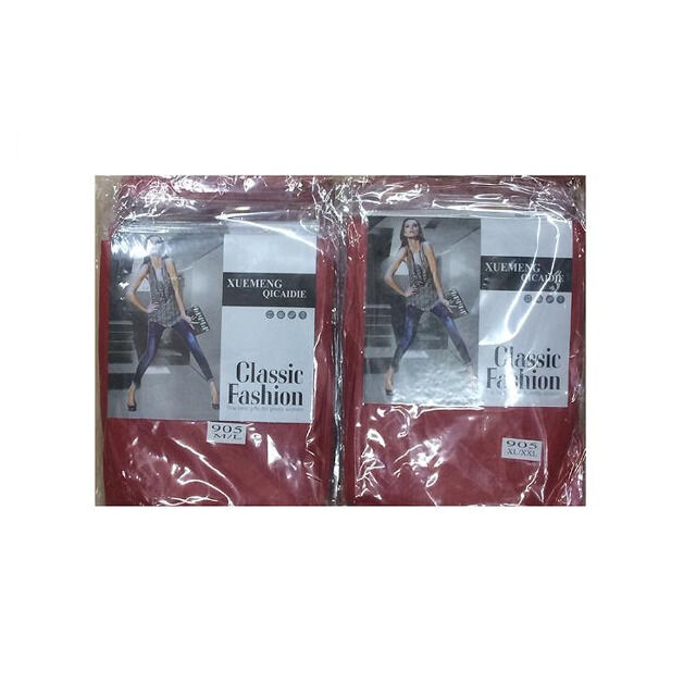 Damen Lack Leggings Bordueaux Gr. M-2XL für 3,40 EUR