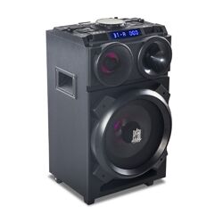 GoClever Sound Club Master mobile Lautsprecher 100W mit Akku, LED u. DJ Mixer