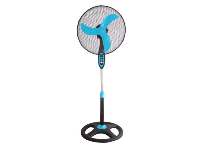 beper Standventilator in blau mit 35cm Durchmesser Ventilator Kühlung Luft