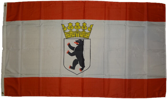 Flagge  Berlin Bär mit Krone  250 x 150 cm