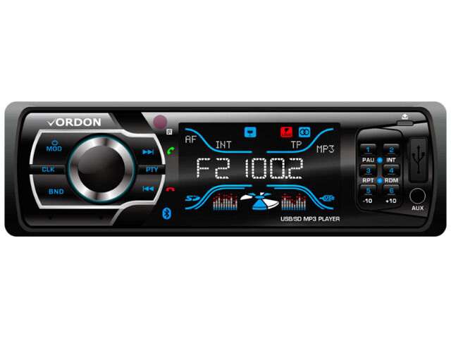 Vordon HT896B Bluetooth DIN Autoradio 4x60W USB MP5 SD