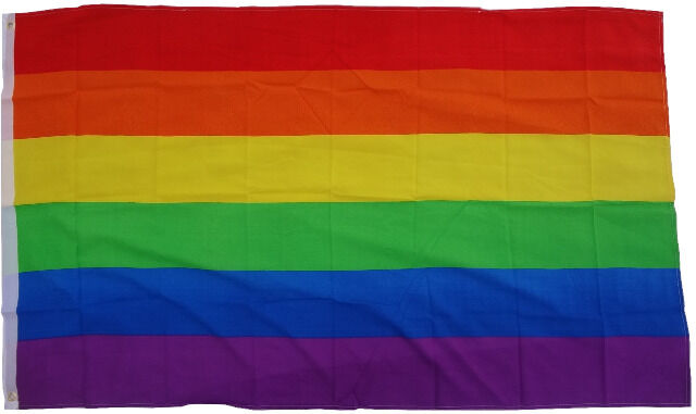 Flagge  Regenbogen / Frieden  90 x 150 cm