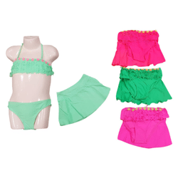 Girls bikinis swimwear 3-piece