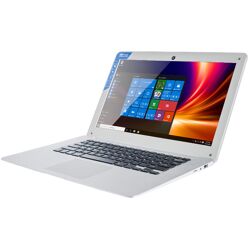 GoClever Insignia 1410 Win 10 silberfarben QuadCore Netbook 14 Zoll 2GB RAM nur 13mm Notebook Laptop