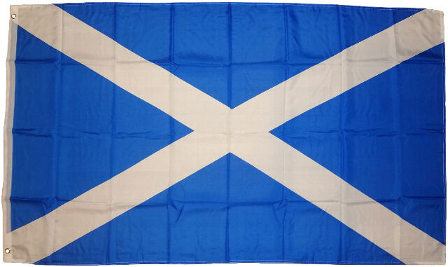 Flagge Fahne Schottland 90 x 150 cm 100g/m² Stoffgewicht mit 2 Ösen Hissfahne Hissflagge