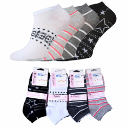 Damen Sneakersocken Baumwolle Gr. 35-40 für 0,29 EUR